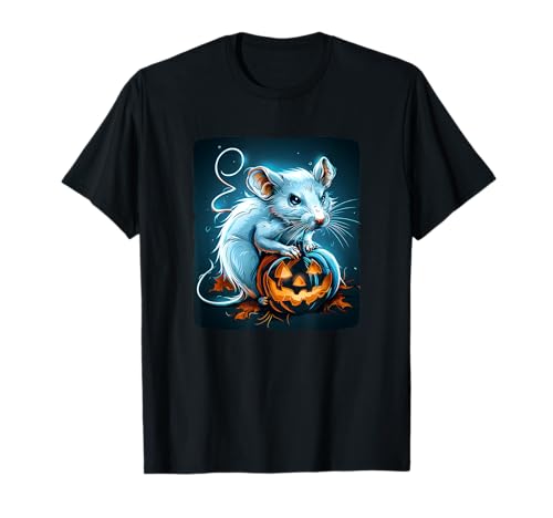 Coole weiße Ratte mit Kürbis für Jungen und Mädchen T-Shirt Coole weiße Ratte mit Kürbis für Jungen und Mädchen T-Shirt von White Rat Halloween