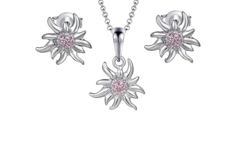Edelweiß-Anhänger Und Ohrringe Aus 925Er Silber Mit Zirkonen Edelweiß-Anhänger Und Ohrringe Aus 925Er Silber Mit Zirkonen von WhiteAlpina