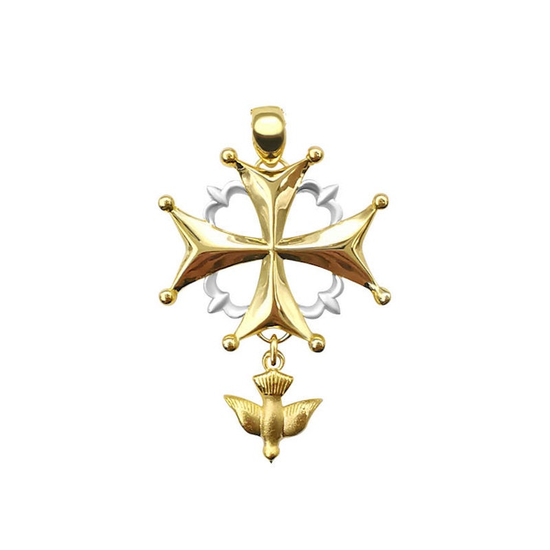 Hugenottenkreuz-Anhänger Aus 9 Karat Gold Von White Alpina Hugenottenkreuz-Anhänger Aus 9 Karat Gold Von White Alpina von WhiteAlpina