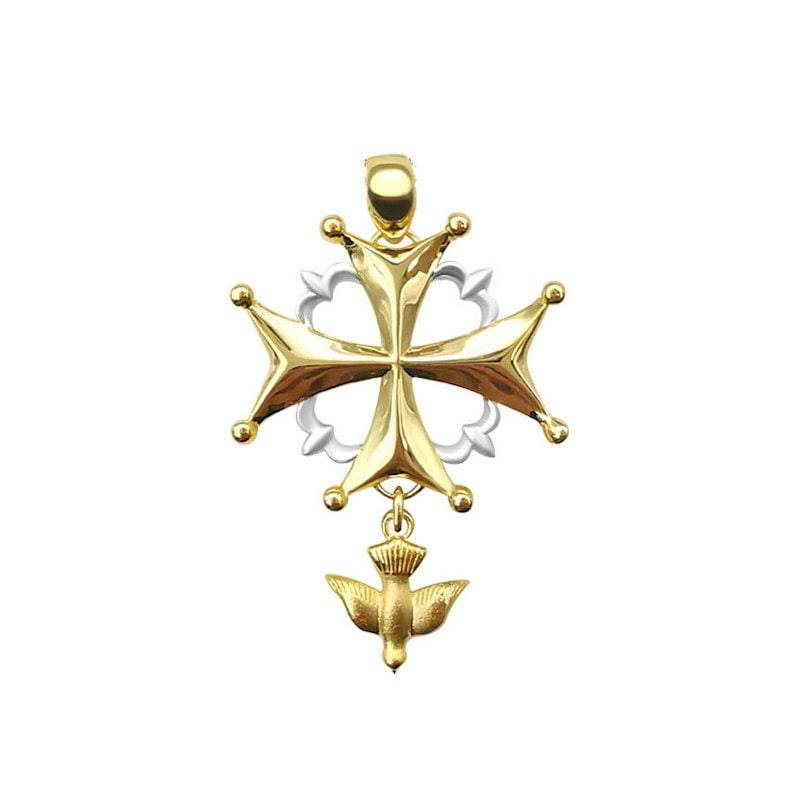 Hugenottenkreuz-Anhänger Aus 9 Karat Gold Von White Alpina Hugenottenkreuz-Anhänger Aus 9 Karat Gold Von White Alpina von WhiteAlpina