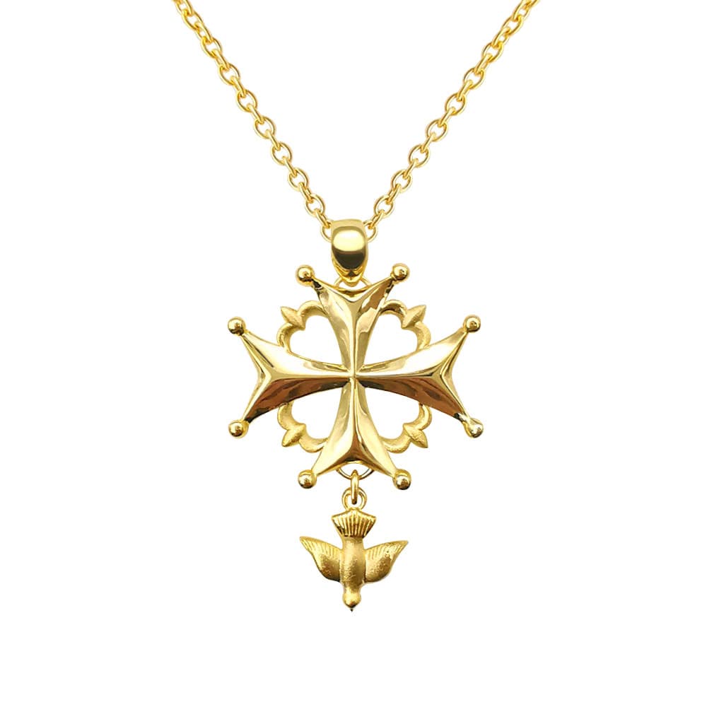 Hugenottenkreuz-Anhänger Aus Vergoldetem 925Er Silber Von White Alpina Hugenottenkreuz-Anhänger Aus Vergoldetem 925Er Silber Von White Alpina von WhiteAlpina