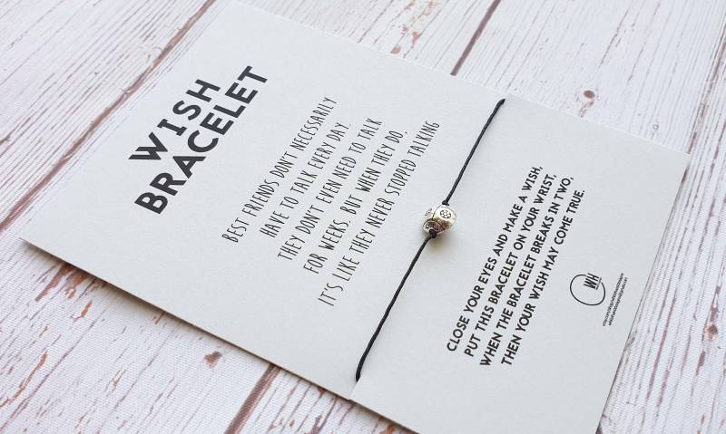 Marienkäfer Wunsch Armband Freundschaftsband von WhiteHandDesigns