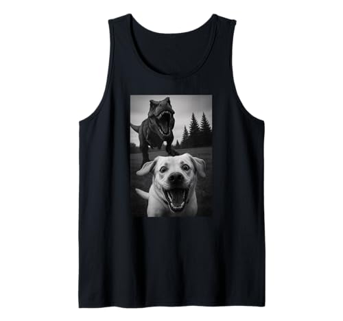 Lustiger weißer Labrador Hund Dinosaurier Trex Selfie Mama Papa Kinder Tank Top Lustiger weißer Labrador Hund Dinosaurier Trex Selfie Mama Papa Kinder Tank Top von WhiteLabradorAxis1