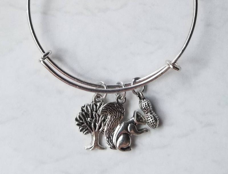 Eichhörnchen Armband, Charme Armreif, Erweiterbare Anwendung Tag, Charm Einzigartiges Geschenk Eichhörnchen Armband, Charme Armreif, Erweiterbare Anwendung Tag, Charm Einzigartiges Geschenk von WhitePeachCottage