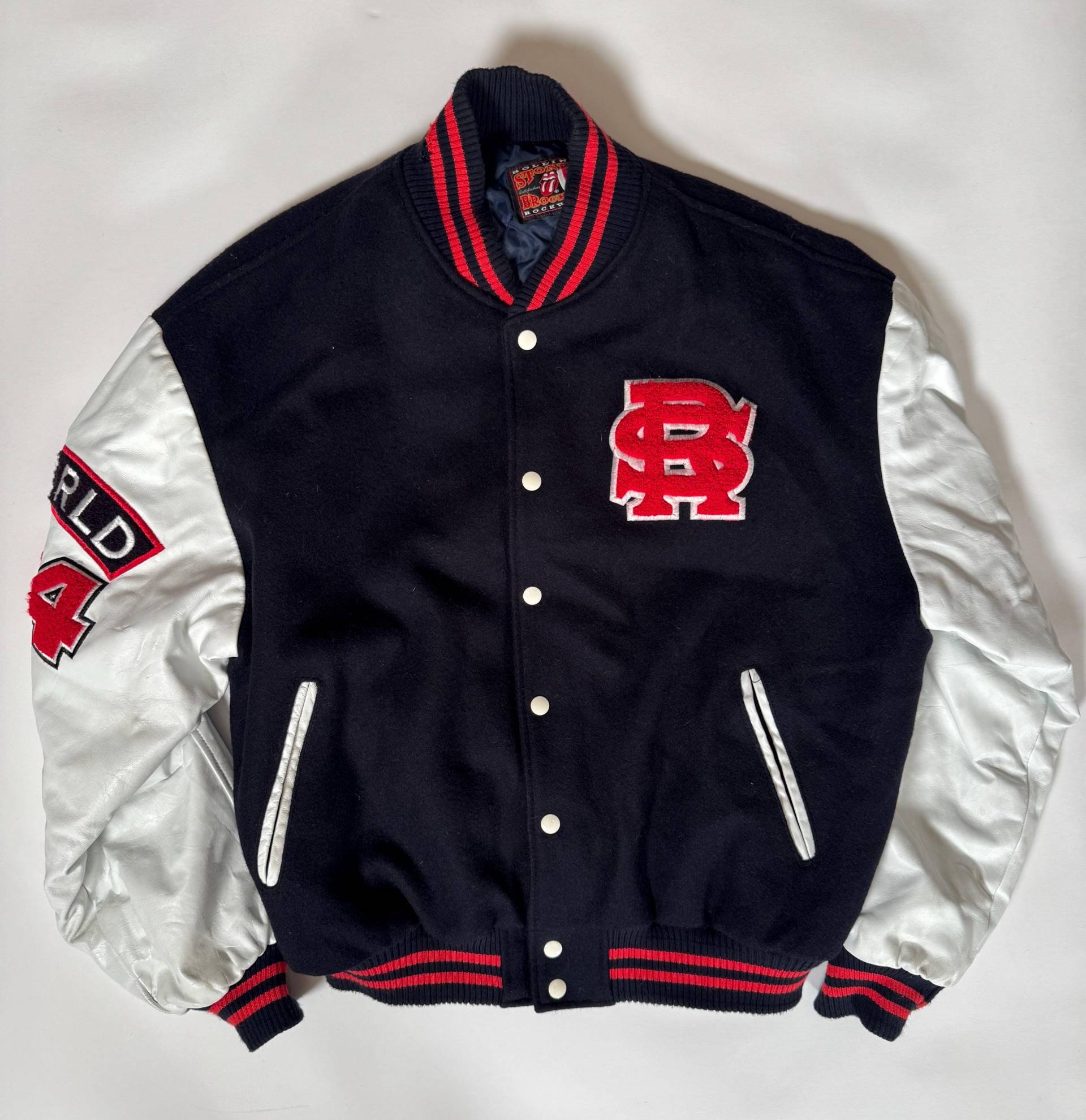 Vintage 1994 Rolling Stones Brockum Bomber Jacke Varsity Us Größe Xl Vintage 1994 Rolling Stones Brockum Bomber Jacke Varsity Us Größe Xl von WhiteTigerVtg