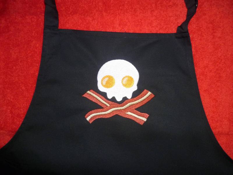 Schädel Eierschürze, Totenkopf, Geschenk Für Papa, Frühstück, Frühstück von WhiteWizardPurpleElf