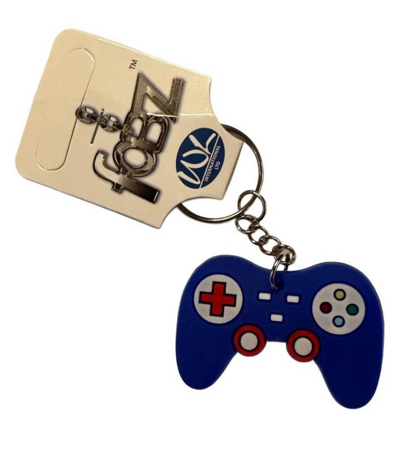 Whitehouse Leisure International Ltd Schlüsselanhänger Schlüsselanhänger Kinder Mini Anhänger keychain GameController blau, Schlüsselanhänger Haustierschlüsselanhänger Geschenk Hund Frau Herren von Whitehouse Leisure International Ltd
