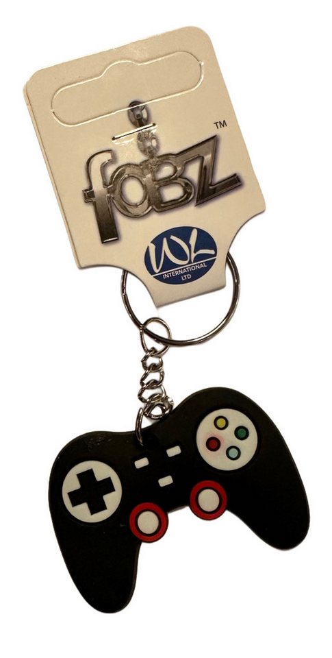 Whitehouse Leisure International Ltd Schlüsselanhänger Schlüsselanhänger Kinder Mini Anhänger keychain GameController schwarz, Schlüsselanhänger Haustierschlüsselanhänger Geschenk Hund Frau Herren von Whitehouse Leisure International Ltd