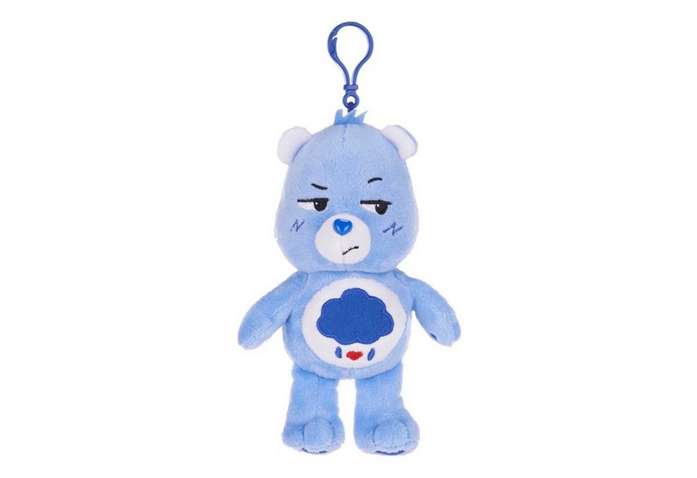Whitehouse Leisure International Ltd Taschenanhänger Brummbärchi - Grumpy Bear Plüsch (16 cm) - Glücksbärchis von Whitehouse Leisure International Ltd