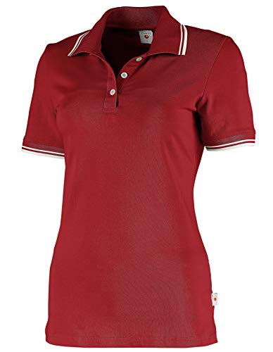 Whitewear Damen Polo-Shirt Piqué Mila Teampolo T-Shirt Praxis Arbeits-Kleidung Gr. M Chili red von Whitewear