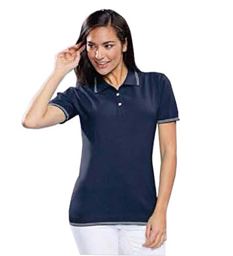 Whitewear Damen Strickpolo Lisa Polo-Shirt 100% Baumwolle Workware Gr. XXL Marine von Whitewear