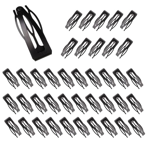 40 Stück Haarclips Mit Doppelkrallen, 5 Cm Multifunktional Haarspangen Damen, Langlebig Metall Snap Haarspangen, Leicht Zu Transportieren Und Farbecht, für Salonbedarf, Gebrochenes Haar Anordnen von WhizNook