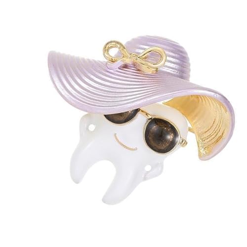 Brosche mit modernem Tropf-Effekt, vielseitig einsetzbar, verschleißfest, ideal zur Verschönerung von Mänteln, Blazer oder als Geschenkpräsentation, origineller Schmuck mit tropfenden Zähnen von Whltzf