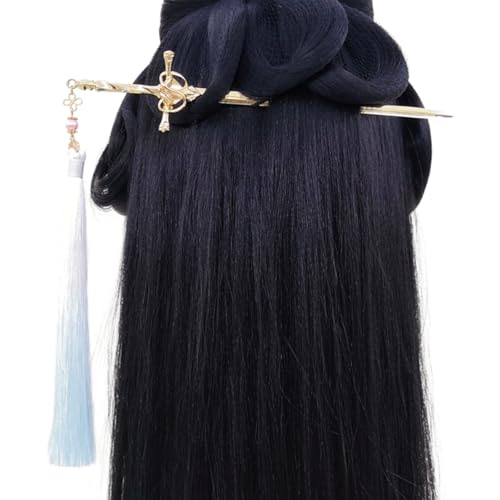 Einzigartige Haarspange mit zarten Quasten, luxuriöse Gold- oder Silber-Haarnadel mit Quasten-Details für besondere Anlässe, chinesische Haarnadel von Whltzf