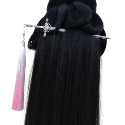 Einzigartige Haarspange mit zarten Quasten, luxuriöse Gold- oder Silber-Haarnadel mit Quasten-Details für besondere Anlässe, chinesische Haarnadel von Whltzf