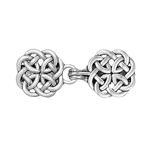 Eleganter, stabiler Schalclip aus Legierung mit hohlen Vintage-Details, tragbares Accessoire für den Alltag und besondere Anlässe von Whltzf