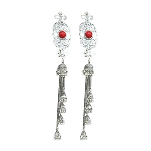 Eleganter Haarschmuck mit mongolischem Flair und fließenden Quasten, tragbar für Retro- und Ethno-Stile, Mode-Liebhaber, Metalllegierung, Haarspangen von Whltzf