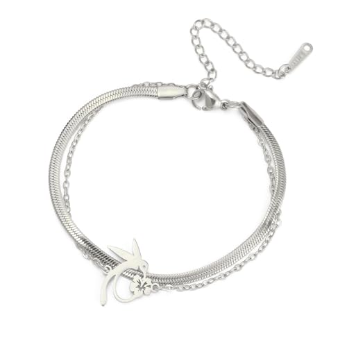 Eleganter Kolibri-Blumen-Charm, verstellbare Länge, Handkette, Armband, Schmuck für Damen und Mädchen Eleganter Kolibri-Blumen-Charm, verstellbare Länge, Handkette, Armband, Schmuck für Damen und Mädchen von Whltzf