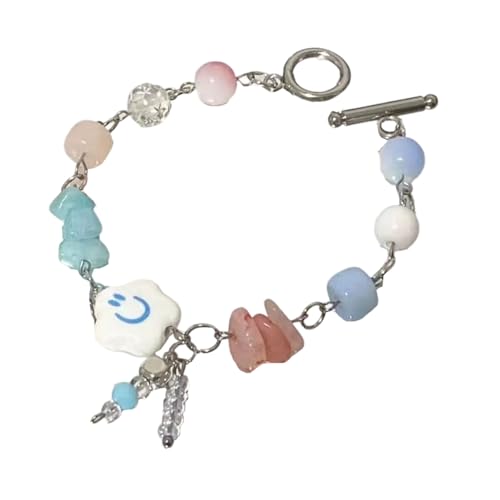 Elegantes Milchblau Wolken Perlenarmband Feature Wolkenmuster Perfekter Schmuck Für Tägliche Kleidung Oder Gabedperlen Schmuckkette von Whltzf
