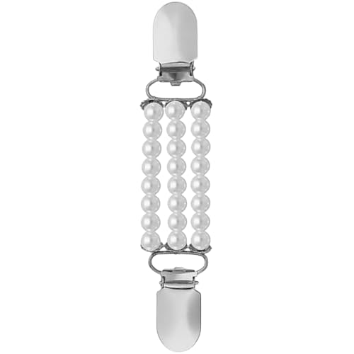Whltzf Frauen Dekorative Perlen Strickjacke Clip Brosche Pin Pullover Schalhemd Kragen Clip Lady Accesories Elegant Acrylclip Frauen Kleidung Schmuck Schmuck von Whltzf