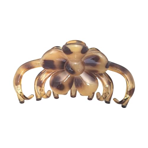 Große Haarklammer mit Leopardenmuster, für langen, starken Halt, rutschfeste Kiefer, stilvolles Schildpatt-Design, Zubehör, Haar für Damen von Whltzf