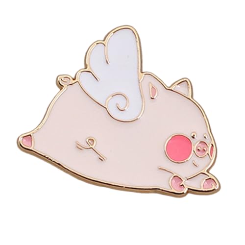 Whltzf Mode Charme Brosche Tierform Pin Mode Fliegende Schweine Brosche Tierabzeichen Für Teenager Und Kinder Schwein Brosche Vorhanden von Whltzf