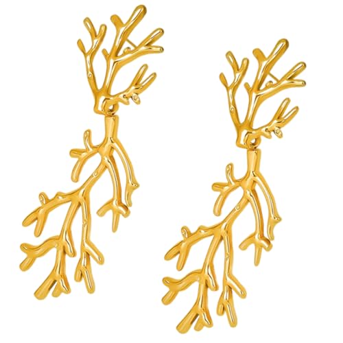 Mode Statement Ohrringe Baumzweig Designs Schmuckzubehör Für Straßenaufführungen Und Trendy Looks Edelstahlschmuck von Whltzf