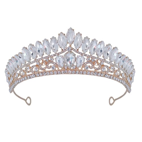 Modisches Haarband Haarschmuck schimmernde Strasssteine Kronen Hochzeitskleid Accessoires Frauen Kopfbedeckung Ornament Kristall Kopfbedeckung von Whltzf