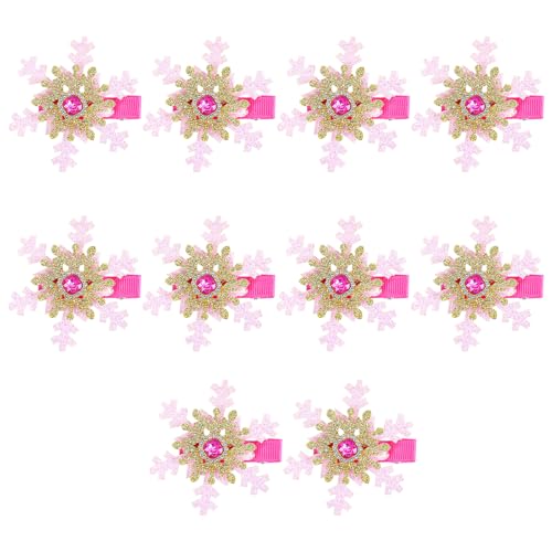 Schneeflocken-Haarnadel-Accessoire, elegante Schneeflocken-Strass-Haarspangen für Weihnachten, Event, Haarstyling, Damen-Festival-Haarteil von Whltzf