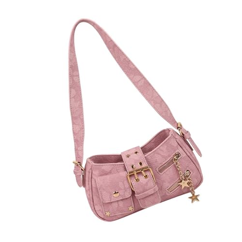 Trendige Unterarm-Geldbörse aus PU-Stoff mit verstellbarem Riemen, geräumige Innenseite, Crossbody-Tasche für verschiedene Anlässe, modische funktionale Damentasche, C, One Size von Whltzf