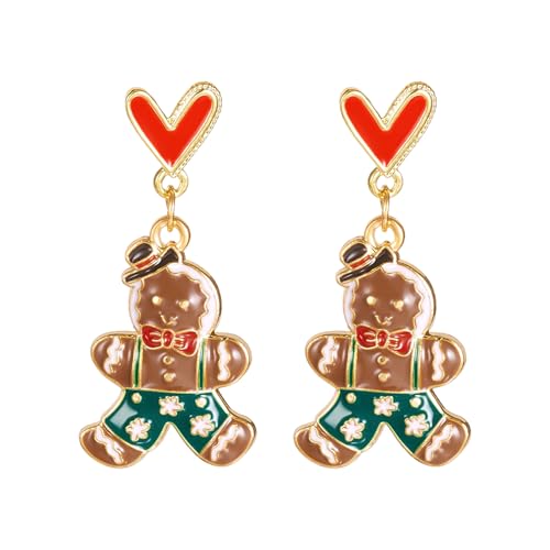 Weihnachten Themenaussage Ohrringe Moderne Ohrschmuck Frau Anhänger Ohrringlegierung Textur Perfekt Für Verschiedene Anlasses Erklärung Ohrringe von Whltzf