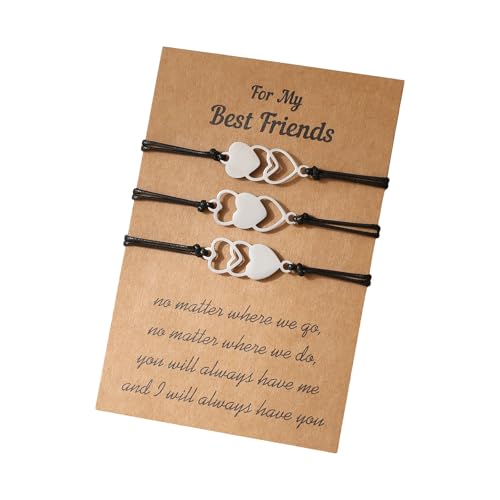 Whltzf 1 Set verstellbare handgewebte Freundschaftsarmbänder Set Seil Fußkettchen Unisex Mode Geschenk für Mann und Frau Schwester, Einheitsgröße, Wie beschrieben von Whltzf