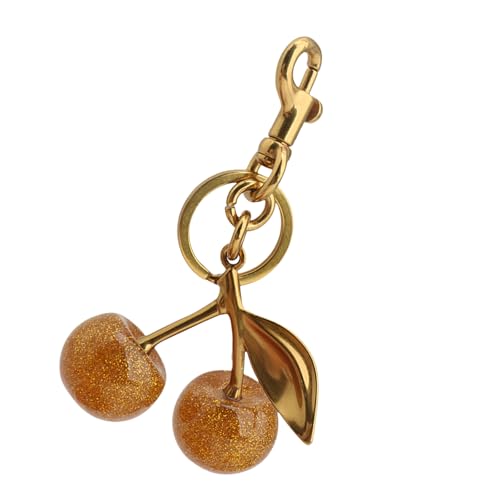 Whltzf Einzigartige Cherrys Love Lock Keychain Charm Elegant Designs Schlüsselhalter Accessoire Tragbar Für Modische Personen Fashion Keyring von Whltzf