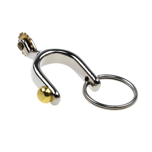 Whltzf Einzigartige Reitspur Muster Schlüsselbund Legierungstextur Einzigartiger Schlüsselhalter Modisches Unisex Accessoir von Whltzf