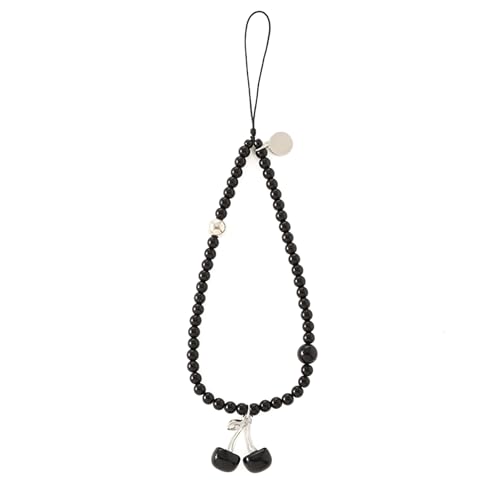 Whltzf Elegante Kirschkirys Robuster Perlen Handy Gurt Charme Anhänger Lifelikes Obsthängedekoration Für Tägliche Freizeitgebrauch Telefon Charme von Whltzf