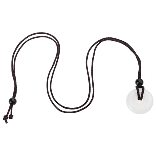 Whltzf Halskette mit Gothic-Kristall-Achat-Anhänger, Choker-Schnalle, Halskette für Damen, elegante verstellbare Kette, schlichtes Design, Schmuckschnalle, Halskette für Mädchen von Whltzf