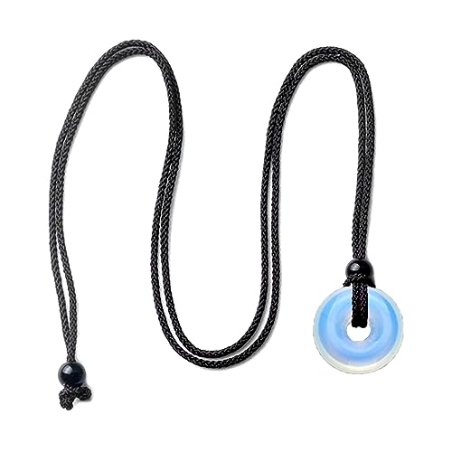 Whltzf Halskette mit Gothic-Kristall-Achat-Anhänger, Choker-Schnalle, Halskette für Damen, elegante verstellbare Kette, schlichtes Design, Schmuckschnalle, Halskette für Mädchen von Whltzf