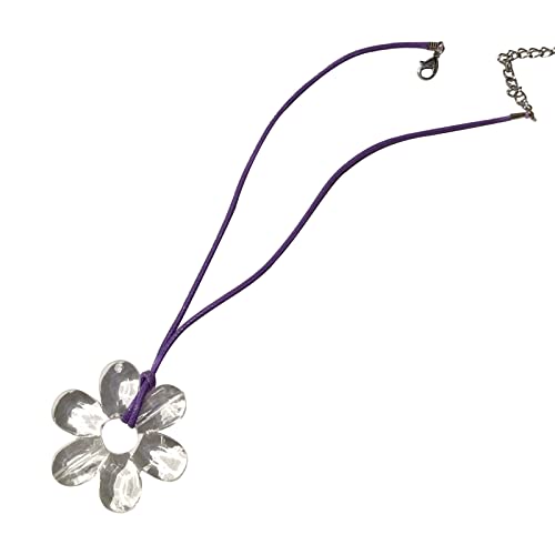 Whltzf Koreanische modische Lederseil-Halskette für Damen, verstellbar, elegant, Blumen-Herz-Anhänger, Choker, Schmuck, Weihnachtsgeschenke Whltzf Koreanische modische Lederseil-Halskette für Damen, verstellbar, elegant, Blumen-Herz-Anhänger, Choker, Schmuck, Weihnachtsgeschenke von Whltzf