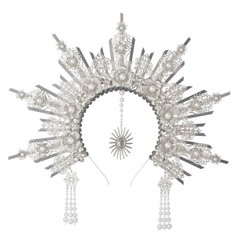 Whltzf Medusas Kopfbedeckung Gold Angelic Crowns Mythical Kostüm Mode Accessoire Für Trendige Frauen Halloween Partyzubehör Fashion Accessoire von Whltzf