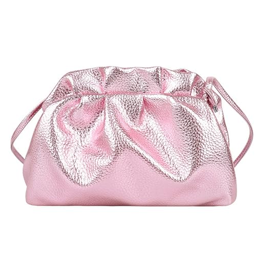 Whltzf Moderne Crossbody-Geldbörse, zerknittertes Wolkenmuster, leichtes PU-Gewebe, geräumiges Innenfutter, Mehrzweckkleidung, verstellbarer Schultergurt, wandelbare Umhängetasche, a, One Size von Whltzf