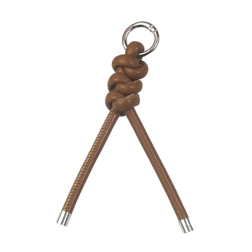 Whltzf PU Lederseil Keychain Anhänger Handgewebte Dreieckige Schlüsselkette Hängende Dekoration Vielseitige Beutelzubehör Travel Und Pendelpendelschlüsselkette von Whltzf