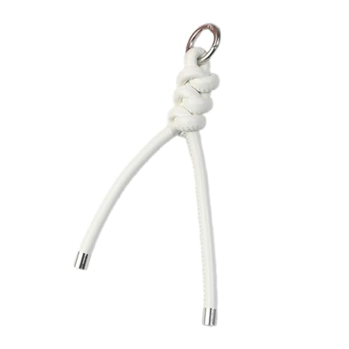 Whltzf PU Lederseil Keychain Anhänger Handgewebte Dreieckige Schlüsselkette Hängende Dekoration Vielseitige Beutelzubehör Travel Und Pendelpendelschlüsselkette von Whltzf