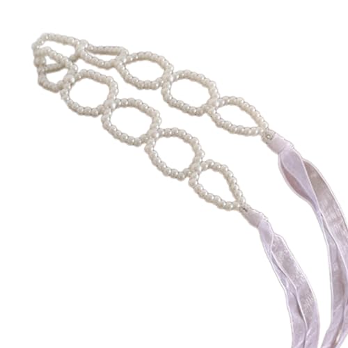 Whltzf Perlen-Choker-Halskette, vielseitige Halskette, Perlen, Haarband, stilvoller Schmuck, Mode-Accessoires, für Damen und Mädchen, Perlenhaarband Whltzf Perlen-Choker-Halskette, vielseitige Halskette, Perlen, Haarband, stilvoller Schmuck, Mode-Accessoires, für Damen und Mädchen, Perlenhaarband von Whltzf