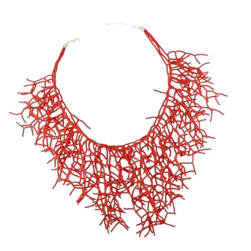 Whltzf Praktische, handgefertigte Korallen-Choker-Halskette, vielseitiges Modestück-Accessoire, tragbar für stilvolle Outfits, handgefertigte Damen-Halskette, Geschenke Whltzf Praktische, handgefertigte Korallen-Choker-Halskette, vielseitiges Modestück-Accessoire, tragbar für stilvolle Outfits, handgefertigte Damen-Halskette, Geschenke von Whltzf