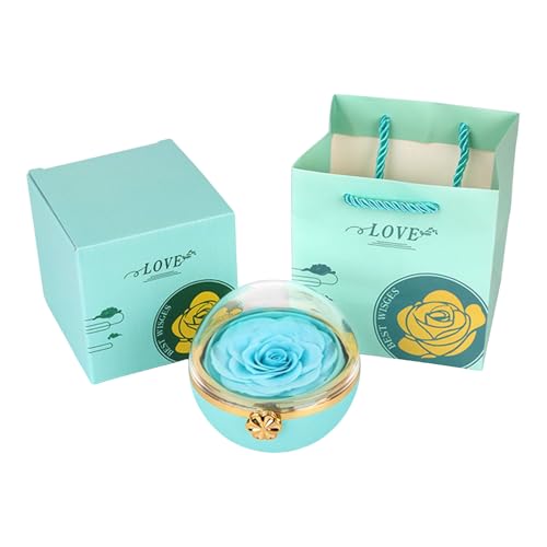 Whltzf Romantik Rotierende Rosenschmuckschachtel Mit Eternals Blütenmaterial von Whltzf