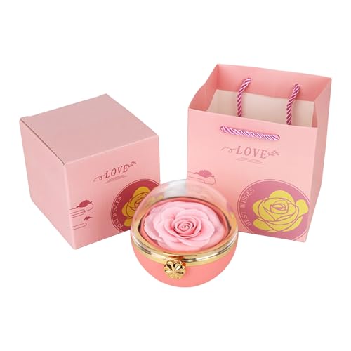 Whltzf Romantik Rotierende Rosenschmuckschachtel Mit Eternals Blütenmaterial von Whltzf