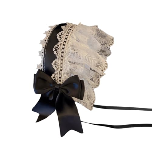 Whltzf Ruffen Spitzen Und Bowknot Stirnband Bequemes Kopfschmuck Stylish Hair Band Accessoire Für Alternative Modeliebhaber Mode Haarstücke von Whltzf