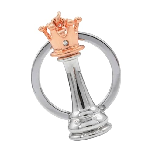 Whltzf Schachschlüsselkette Für Taschen Oder Schlüsseldekoration Königin König Chessman Keyring Accessoires Einzigartiges Geschenk Für Freund Und Familie Leichtes Tragbares Schlüsselzubehör von Whltzf