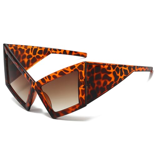 Whltzf Sonnenbrille mit unregelmäßigem Rahmen, Hip-Hop, Tanzveranstaltung, Brille für Surfen, Musik, Festival und Strandpartys, modische Sonnenbrille von Whltzf