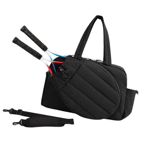 Whltzf Sportic Unisex Carryall Mit Dedizierter Ballspeicher Verdickter Griffe Schultergurt Perfekt Für Tennis Übungsreisen Multi Taschen Tennisbeutel von Whltzf